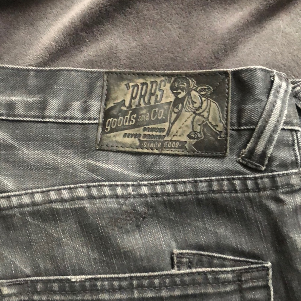 PRPS jeans CHARCOAL GREY SZ 31 boot cut button fly